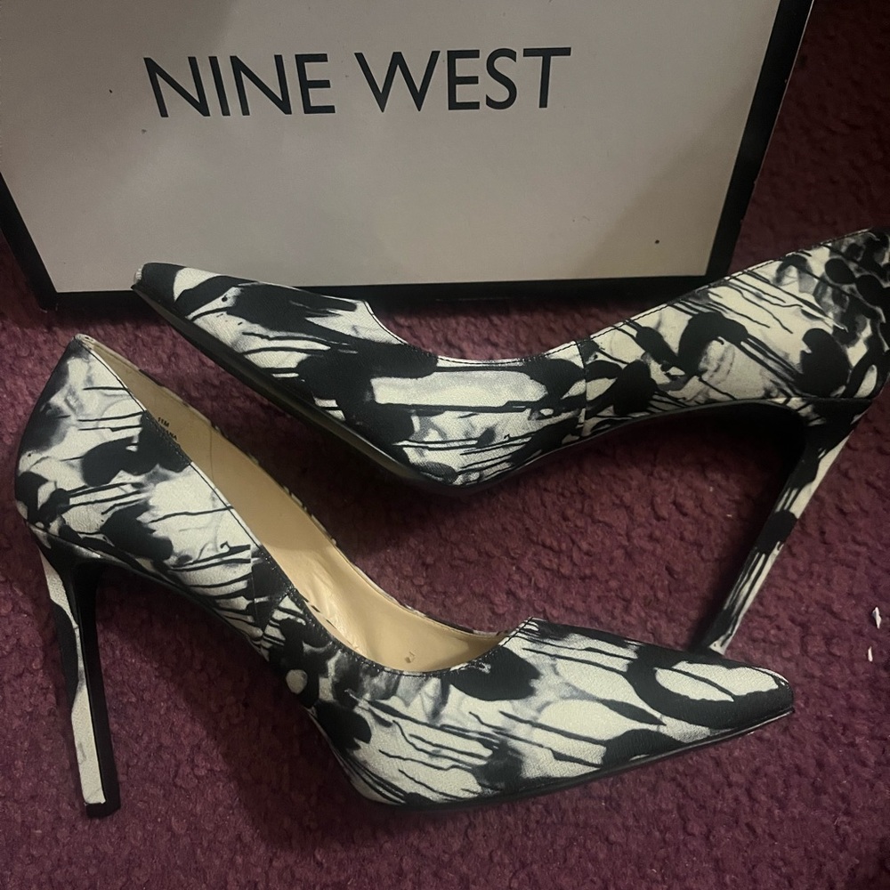 Black, white and beautiful stilettos
